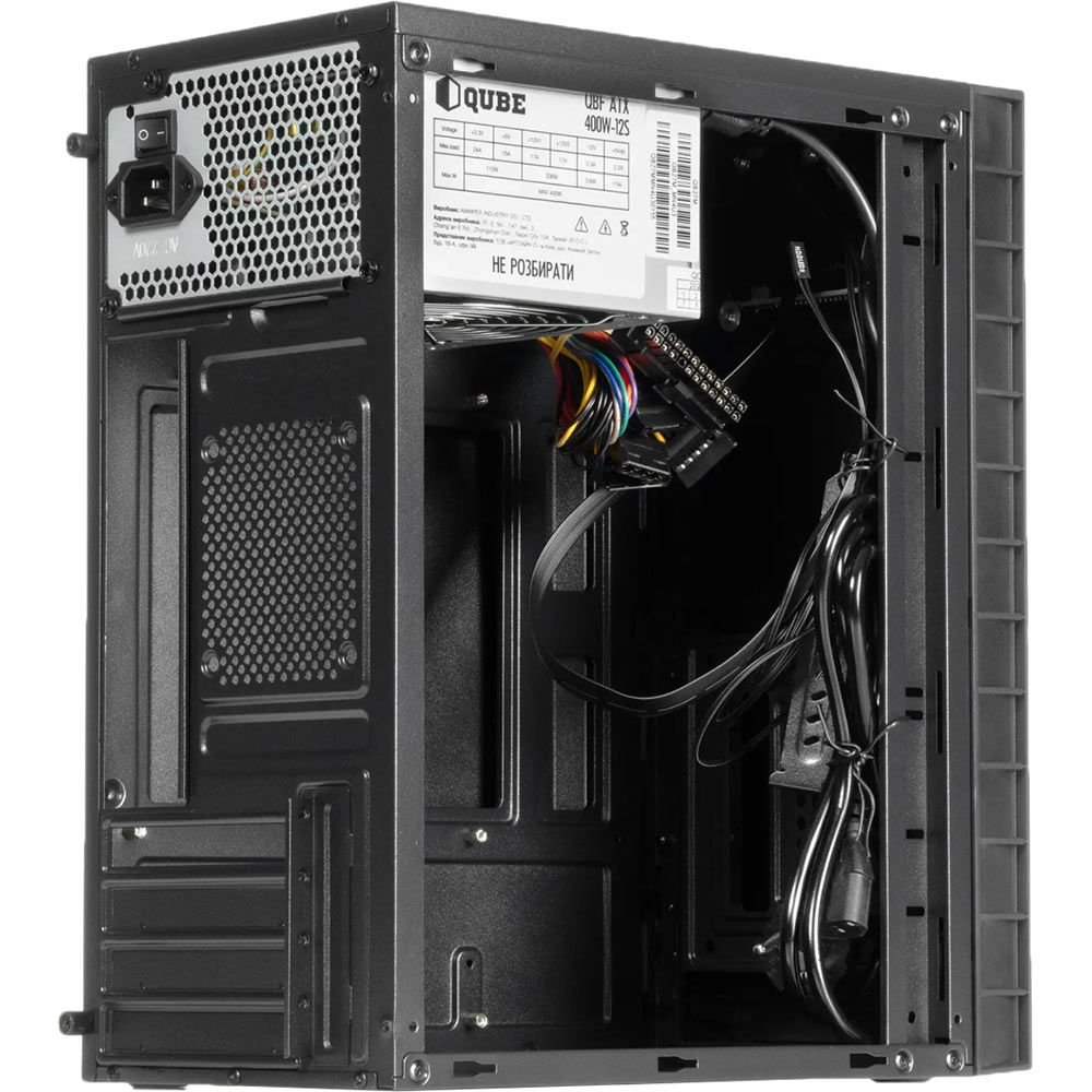 Корпус QUBE QB27M 400W Black (QB27M_MN4U3) Размер материнской платы (макс.) micro-ATX