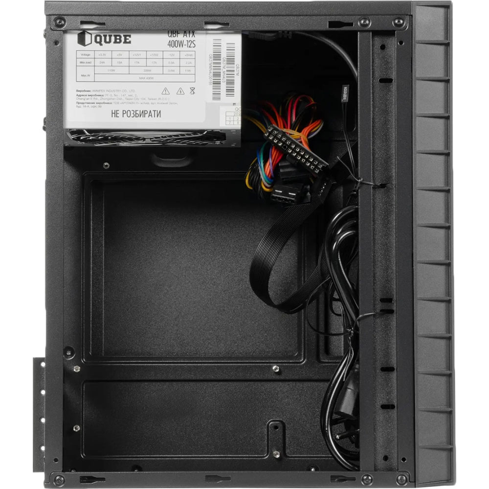 Корпус QUBE QB27M 400W Black (QB27M_MN4U3) Максимальна довжина відеокарти 200