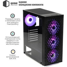 Корпус QUBE CARNIVAL Black 4Fan (CARNIVAL_FFNU3)