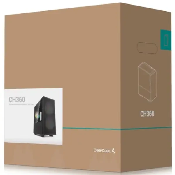 У Фокстрот Корпус DEEPCOOL CH360 Black (R-CH360-BKAPE3-G-1)