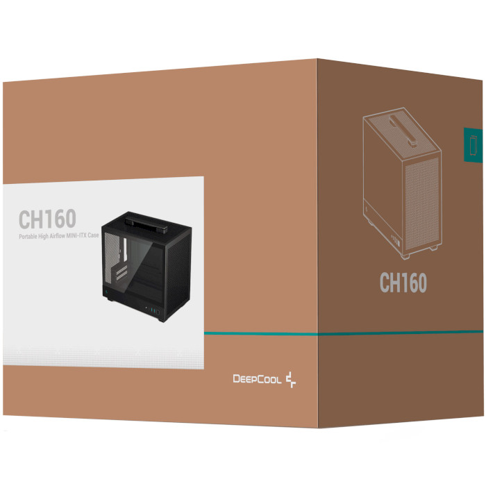 В интернет магазине Корпус DEEPCOOL CH160 без БП Black (R-CH160-BKNGI0-G-1)