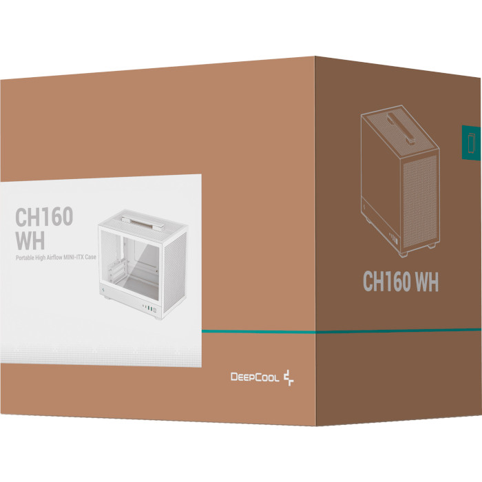 В інтернет магазині Корпус DEEPCOOL CH160 без БП White (R-CH160-WHNGI0-G-1)