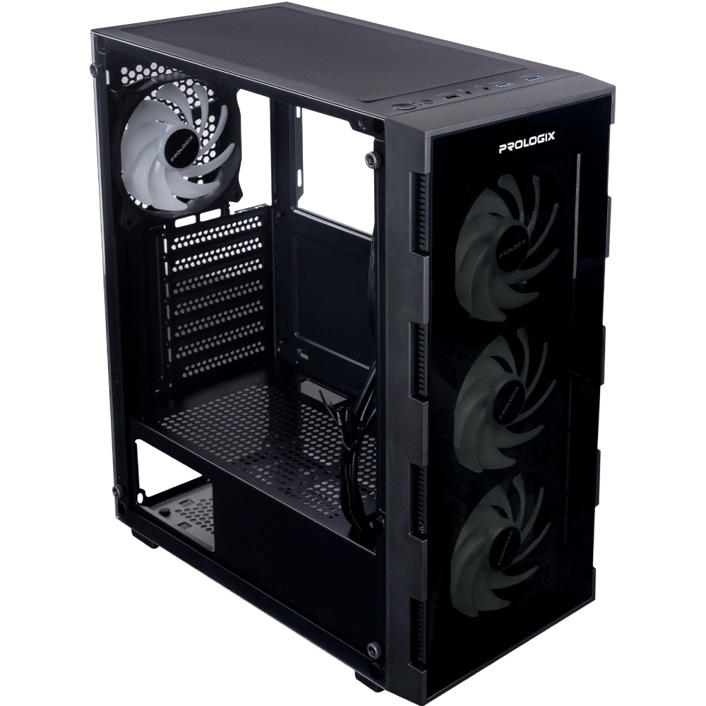 Корпус PROLOGIX E114 Tempered Glass Black Тип Midi-Tower