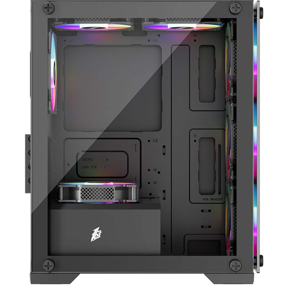 Корпус 1STPLAYER X2-M-4F2(AP) Black без БП Розмір материнської плати (макс.) micro-ATX