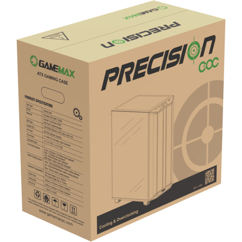 В Фокстрот Корпус GAMEMAX Precision 2 White