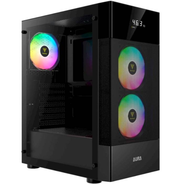 Корпус GAMDIAS AURA GC5 ARGB Black (4711514500646) Призначення для настільного комп'ютера