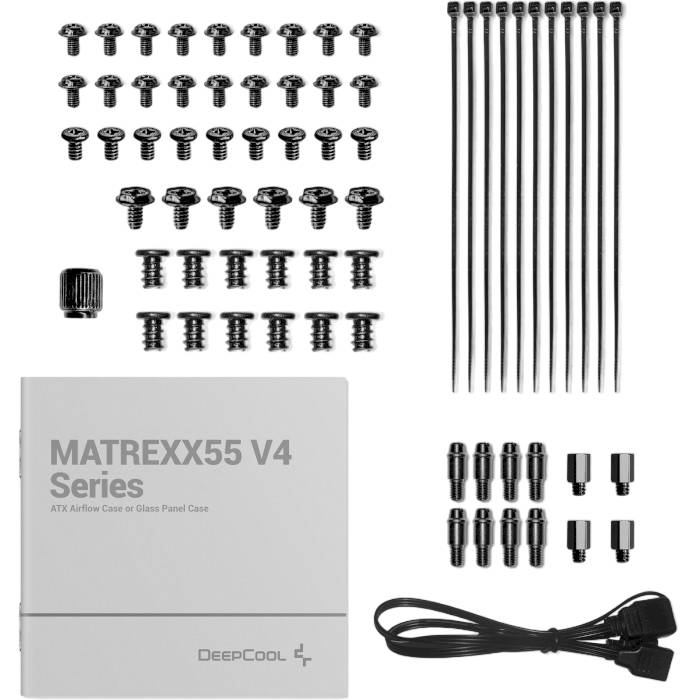 В інтернет магазині Корпус DEEPCOOL Matrexx 55 Mesh V4 без БР Black (R-MATREXX55-BKAGA4-G-4)