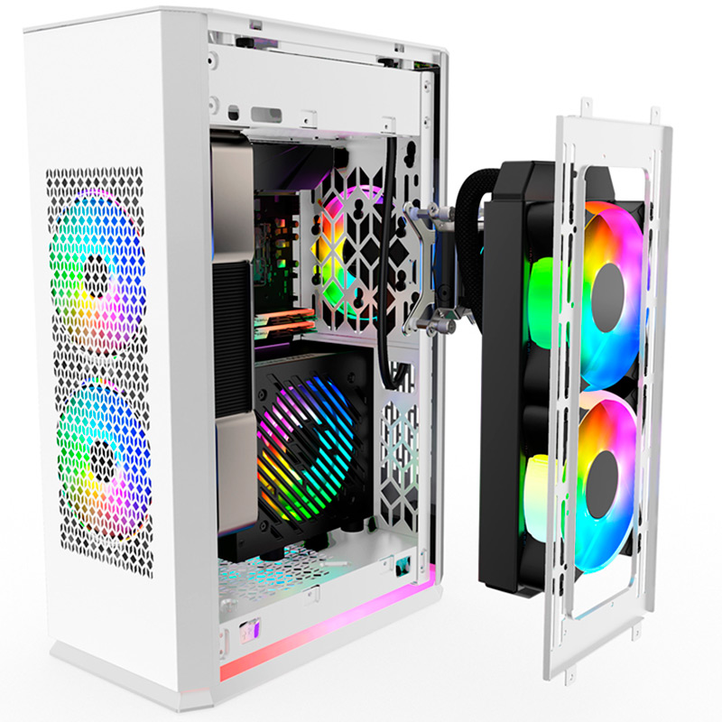 Корпус 1STPLAYER UN1-3F2-W-WH 750W White (UN1-3F2-W-WH&PS-750SFX) Тип Mini (Micro)-Tower