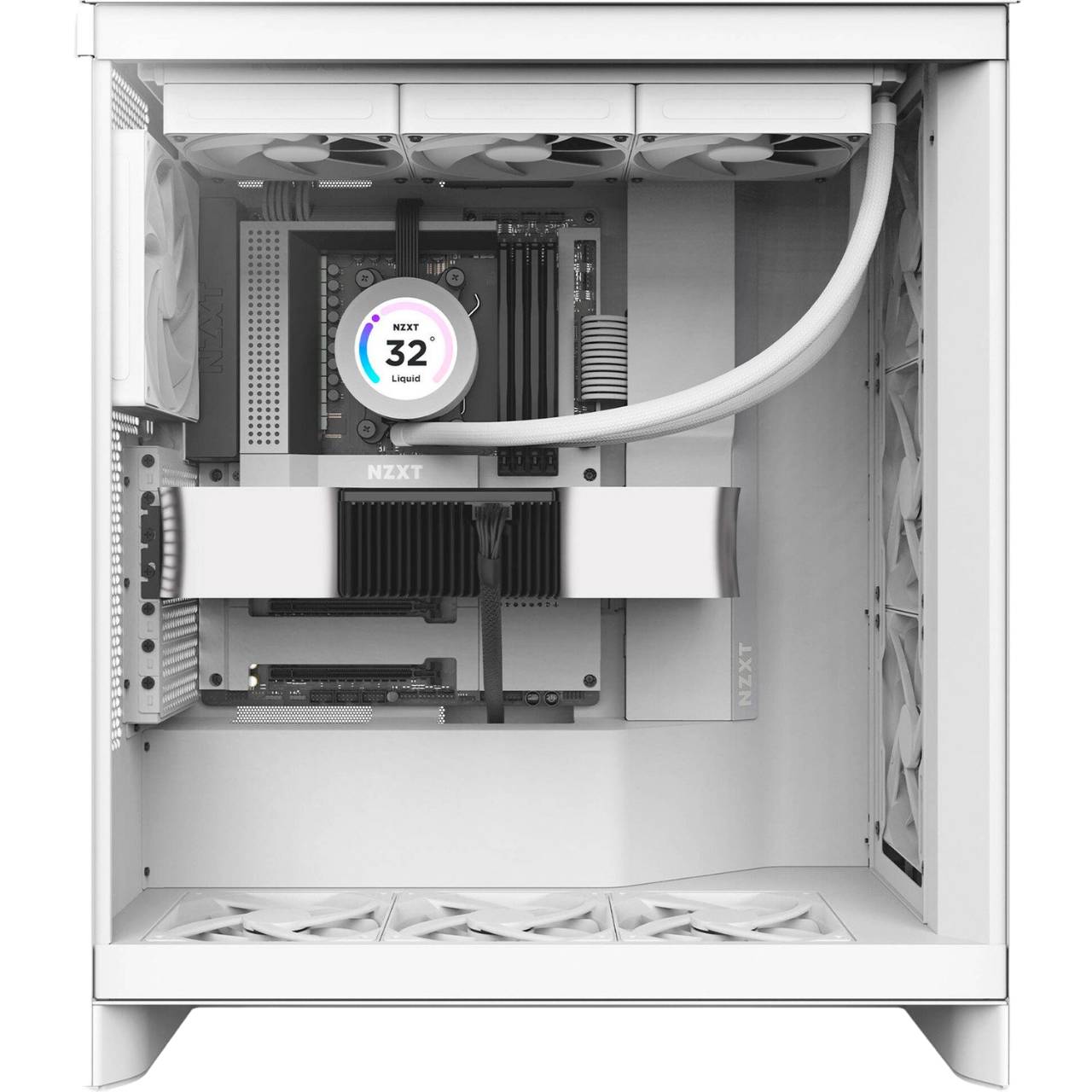 Корпус NZXT H7 Flow Mid Tower ATX Case  All White (CM-H72FW-01) Тип Midi-Tower