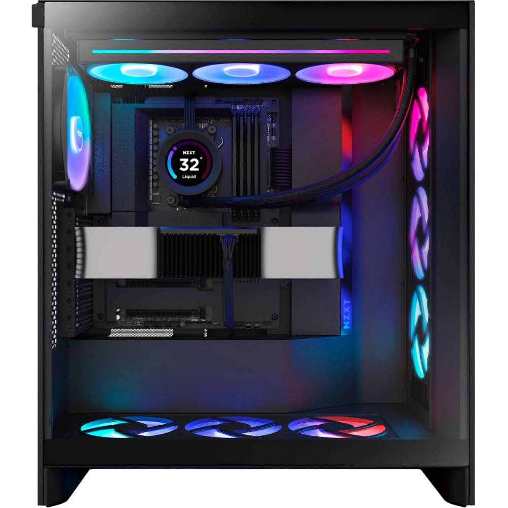 Корпус NZXT H7 Flow RGB Mid Tower ATX Case All Black (CM-H72FB-R1) Тип Midi-Tower