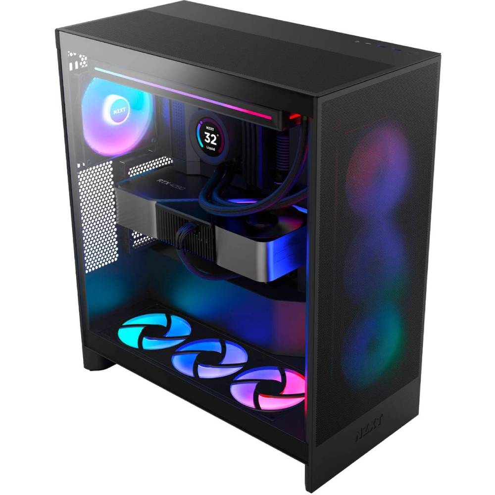 Корпус NZXT H7 Flow RGB Mid Tower ATX Case All Black (CM-H72FB-R1) Розмір материнської плати (макс.) ATX