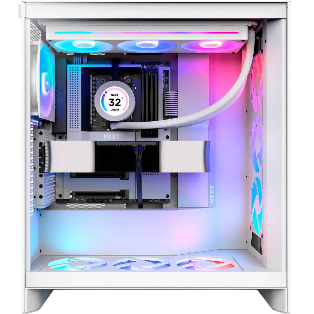 Корпус NZXT H7 Flow RGB Mid Tower ATX Case All White (CM-H72FW-R1) Розмір материнської плати (макс.) ATX