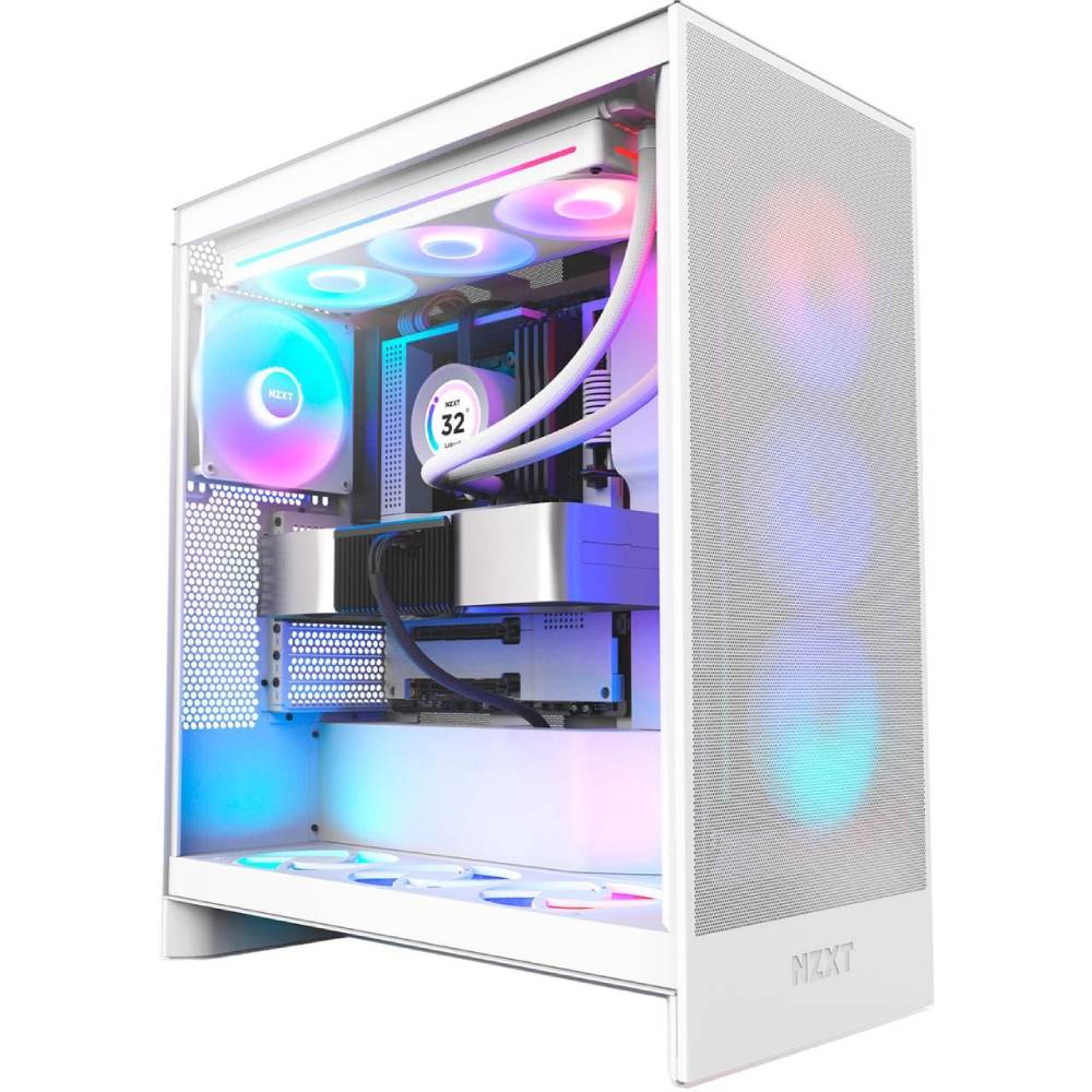 Корпус NZXT H7 Flow RGB Mid Tower ATX Case All White (CM-H72FW-R1) Призначення для настільного комп'ютера