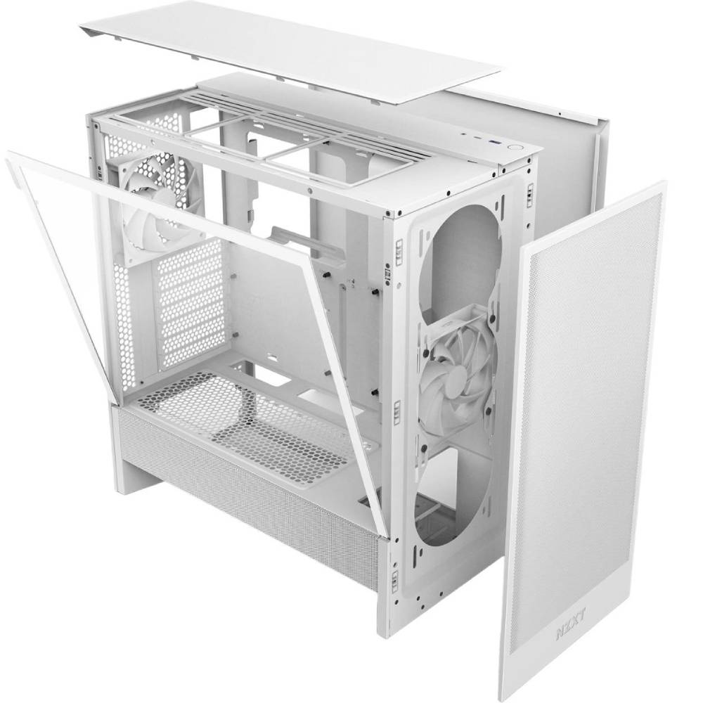 В Украине Корпус NZXT H5 Flow Compact Mid-Tower ATX Case All White (CC-H52FW-01)