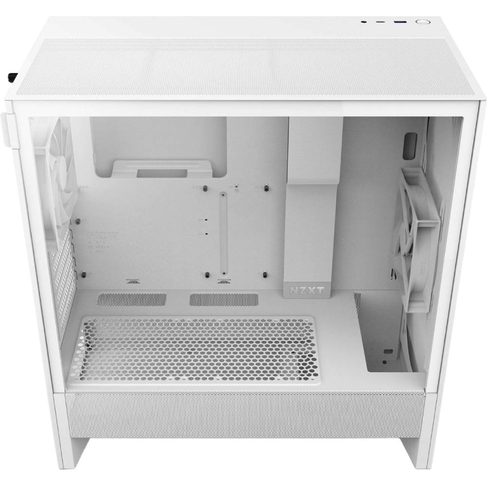 Фото Корпус NZXT H5 Flow Compact Mid-Tower ATX Case All White (CC-H52FW-01)