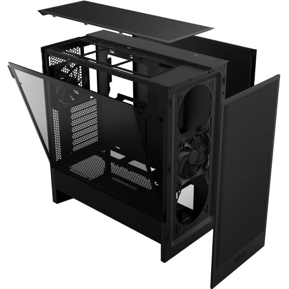 Заказать Корпус Корпус NZXT H5 Flow Compact Mid-Tower ATX Case All Black (CC-H52FB-01)