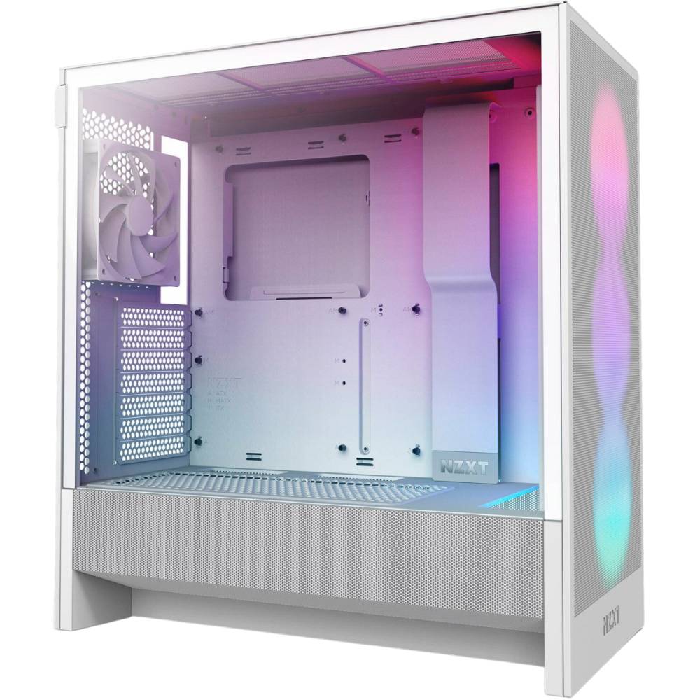 Корпус NZXT H5 Flow RGB Compact Mid-Tower ATX Case with RGB Fans-All White (CC-H52FW-R1) Призначення для настільного комп'ютера