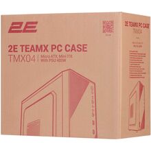 Корпус 2E TeamX TMX04 с БП 2E ATX400W, mATX черный (2E-TMX04)