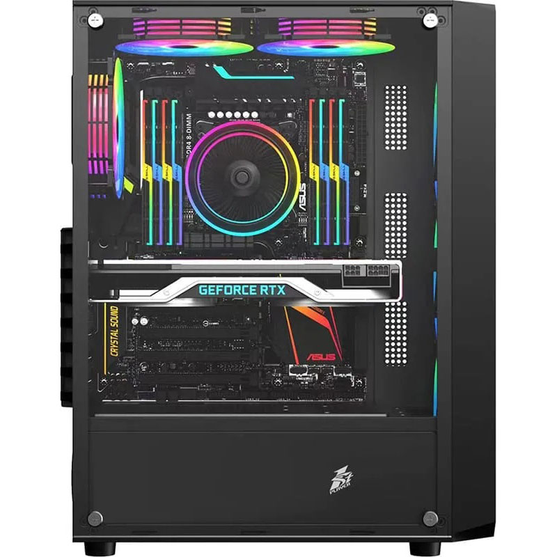 Корпус 1STPLAYER FD3-4F2-AP-BK Black Размер материнской платы (макс.) ATX