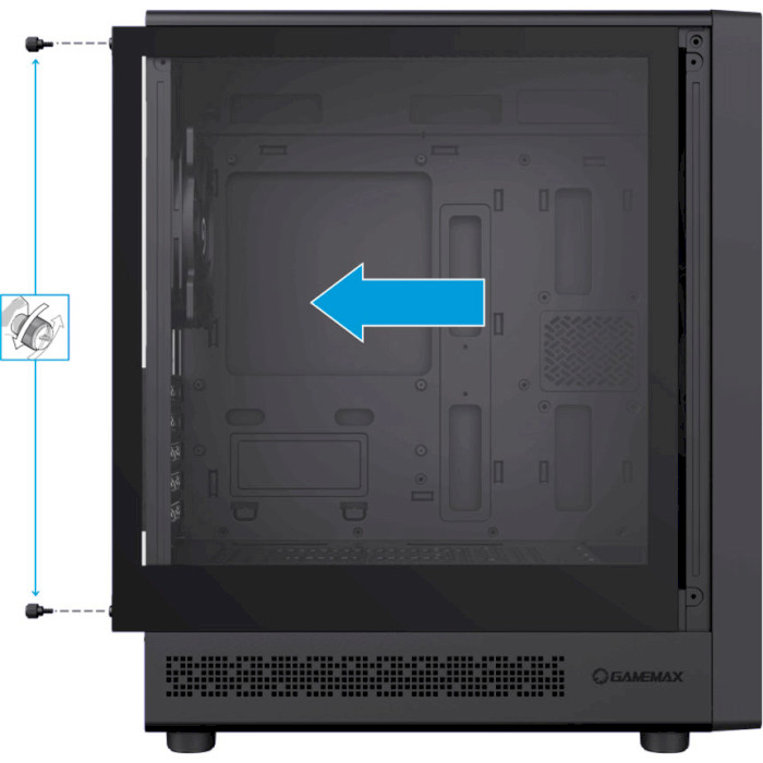 Заказать Корпус GAMEMAX Mini Tower без БЖ (Focus MB)