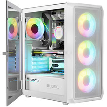 Корпус LOGICCONCEPT PORTOS MESH+GLASS ARGB fans 4x120mm WHITE