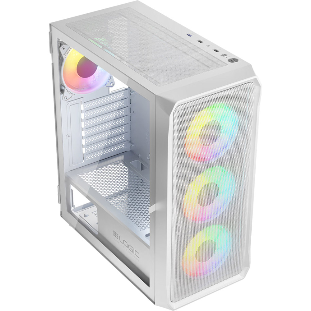 Корпус LOGICCONCEPT PORTOS MESH+GLASS ARGB fans 4x120mm WHITE Тип Midi-Tower