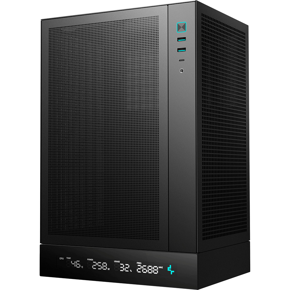 Корпус DEEPCOOL CH170 Digital Black (R-CH170-BKNPI0D-G-1) Тип Mini (Micro)-Tower