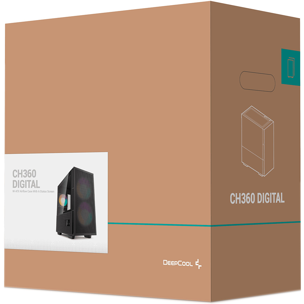 Огляд Корпус DEEPCOOL CH360 Digital Black (R-CH360-BKAPE3D-G-1)