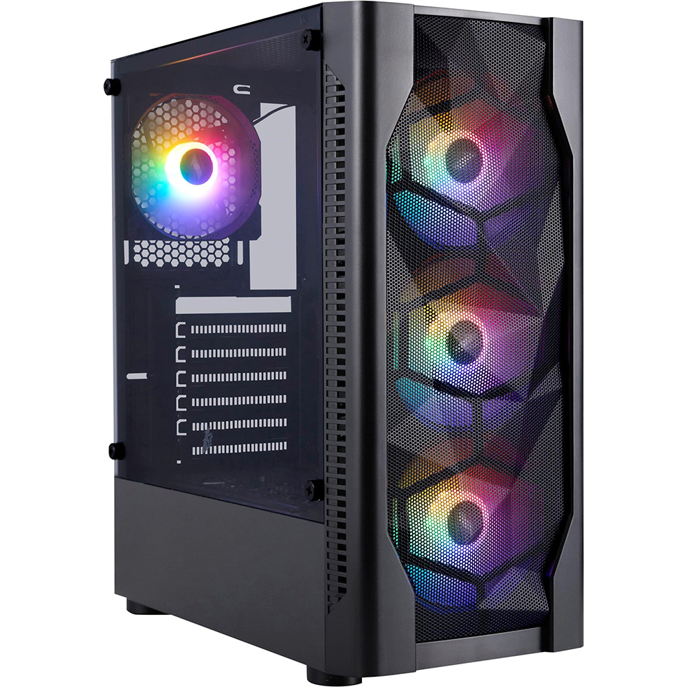 Корпус 1STPLAYER D4-BK-4F1 Black Призначення для настільного комп'ютера