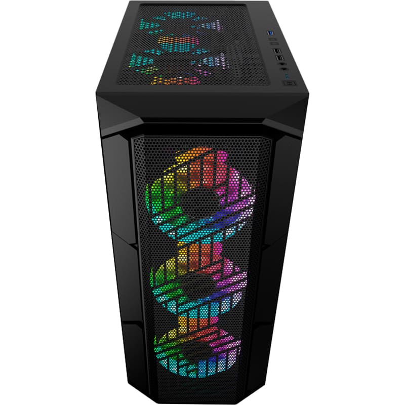 Корпус 1STPLAYER XF-BK-4F7 Black Тип Midi-Tower