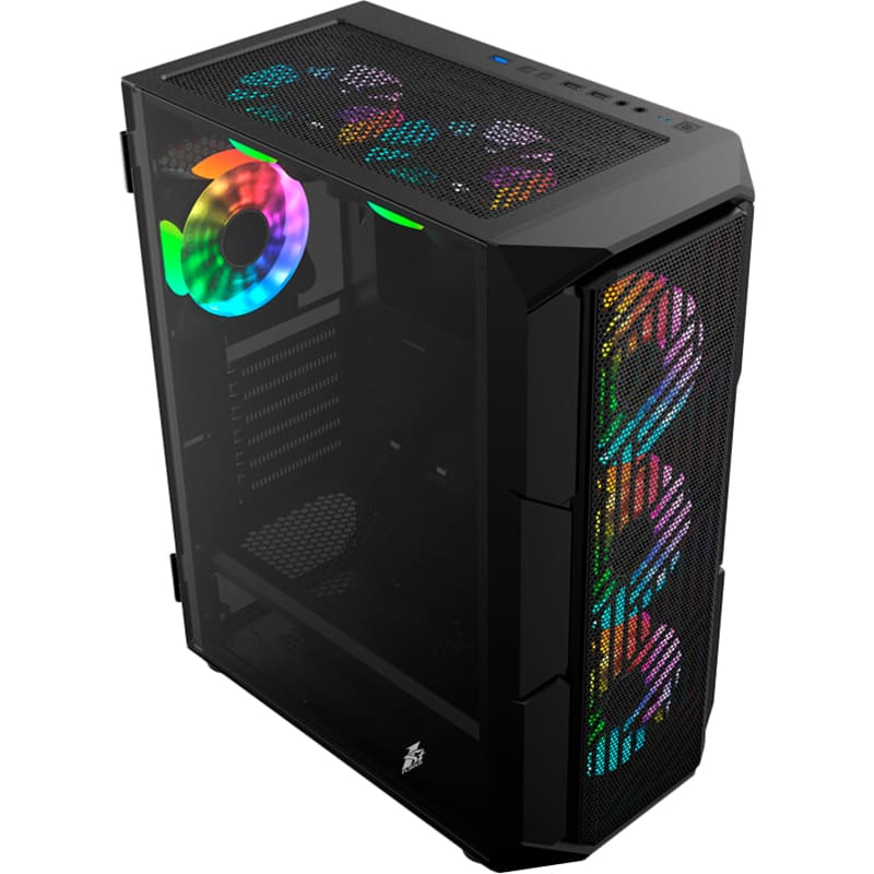 Корпус 1STPLAYER XF-BK-4F7 Black Размер материнской платы (макс.) ATX