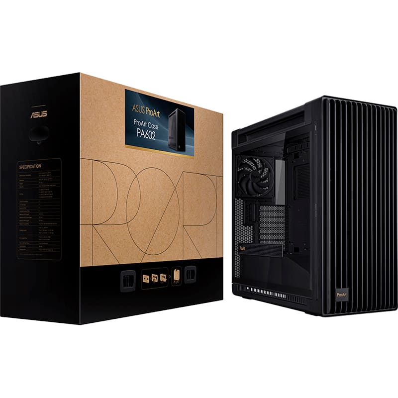 В Фокстрот Корпус ASUS ProArt PA602 Wood Edition Tempered Glass Black (90DC00J0-B09020)