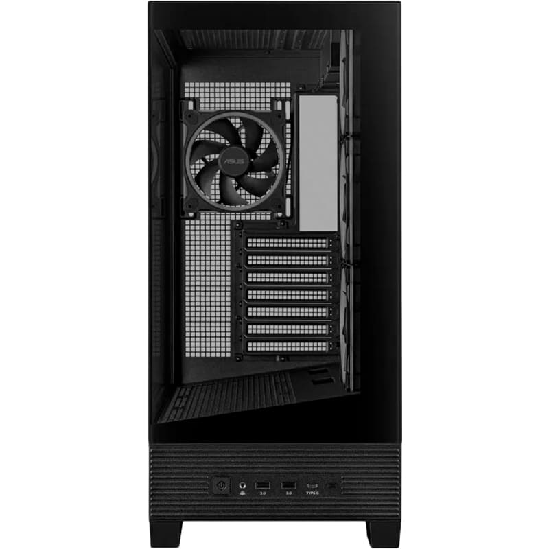 В Фокстрот Корпус ASUS A31 Plus Tempered Glass Black (90DC00R0-B19000)