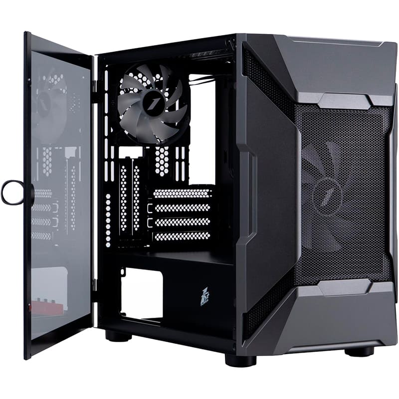 Корпус 1STPLAYER D3-A-BK-1F7-14-1F7 Black Назначение для настольного компьютера