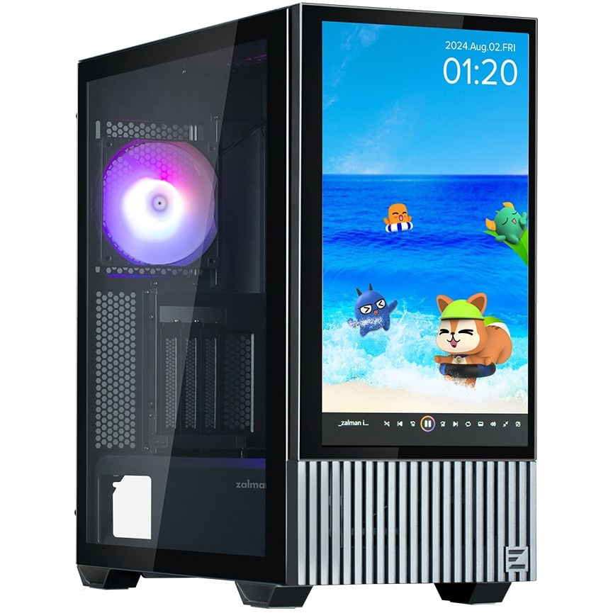 Корпус ZALMAN Black (Z10DSBLACK) Назначение для настольного компьютера