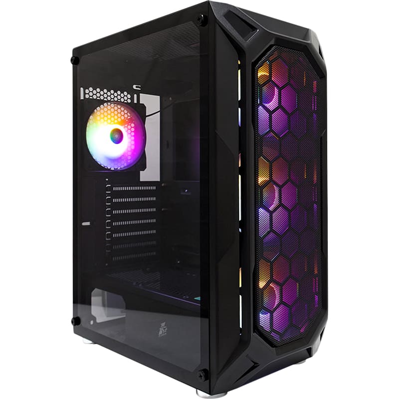 Корпус 1STPLAYER X6-BK-4F1 Black