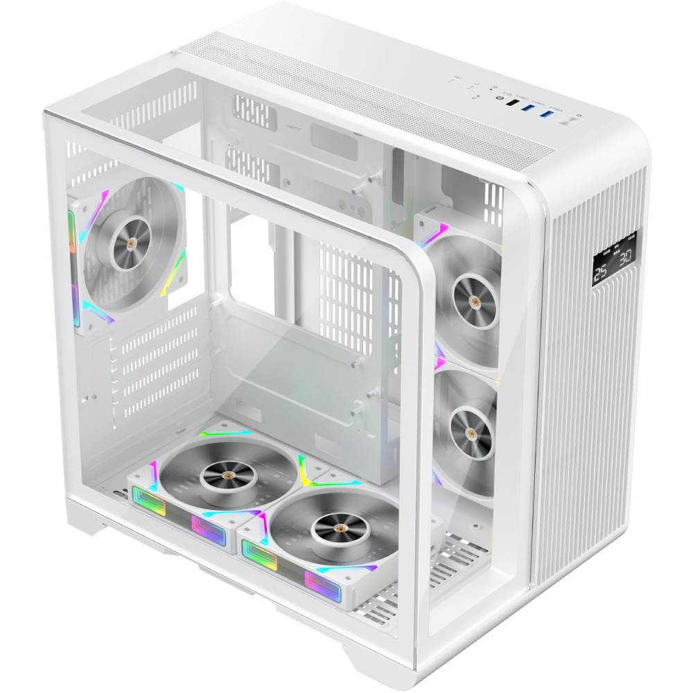 Корпус 1STPLAYER RT5 White (RT5-WH) Максимальна довжина відеокарти 300