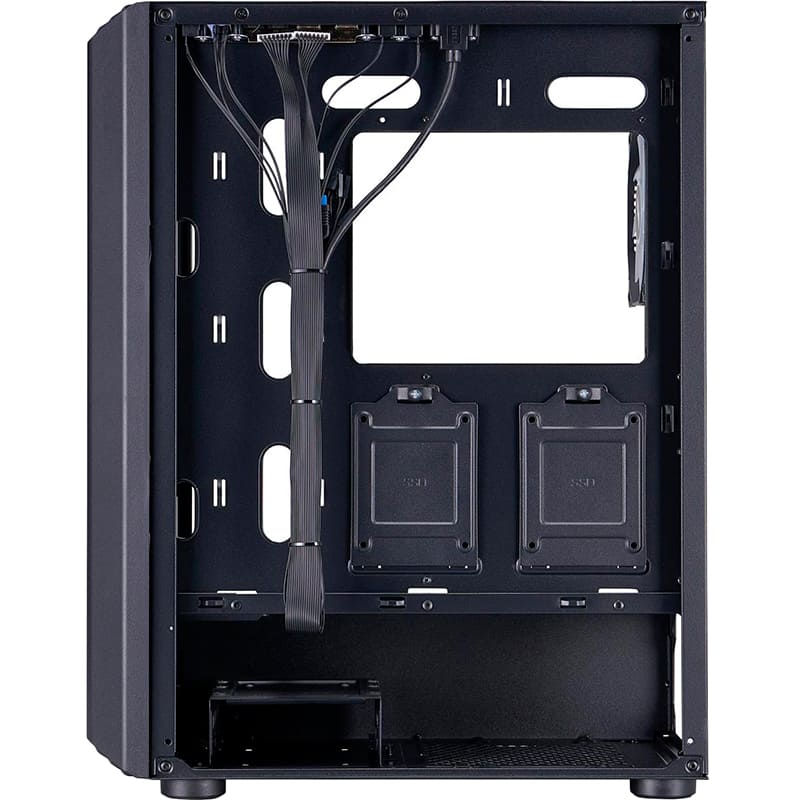 Корпус 1STPLAYER H6-BK-4F7 Black Максимальная длина видеокарты 320