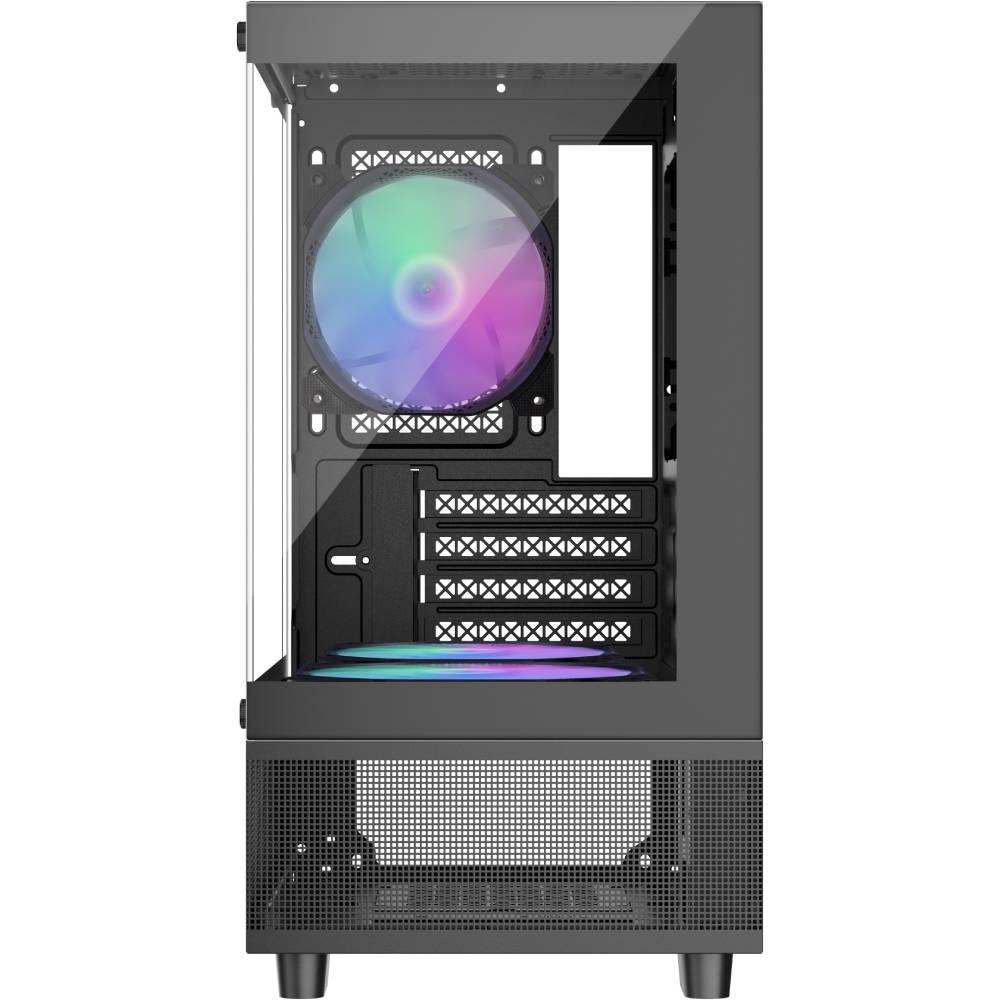 Корпус 1STPLAYER Mi2-A-BK-2F7R-1F7 Black Розмір материнської плати (макс.) micro-ATX