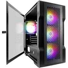 Корпус 1STPLAYER T3-BK-4F1 Black