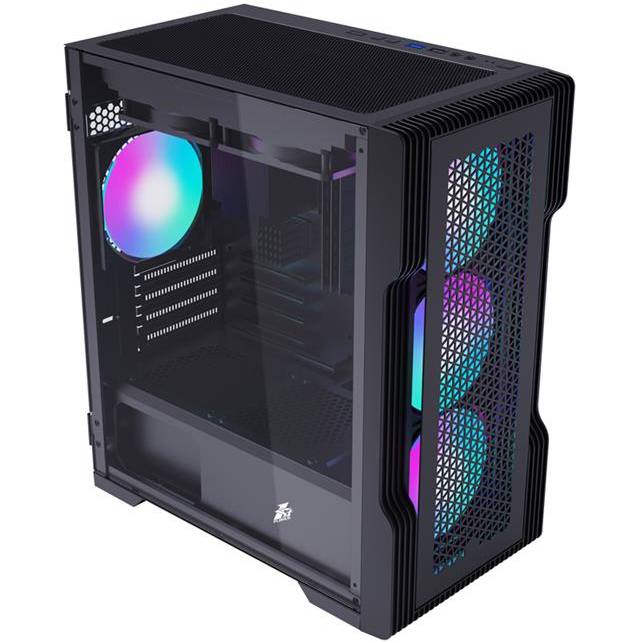 Корпус 1STPLAYER T3-BK-4F1 Black