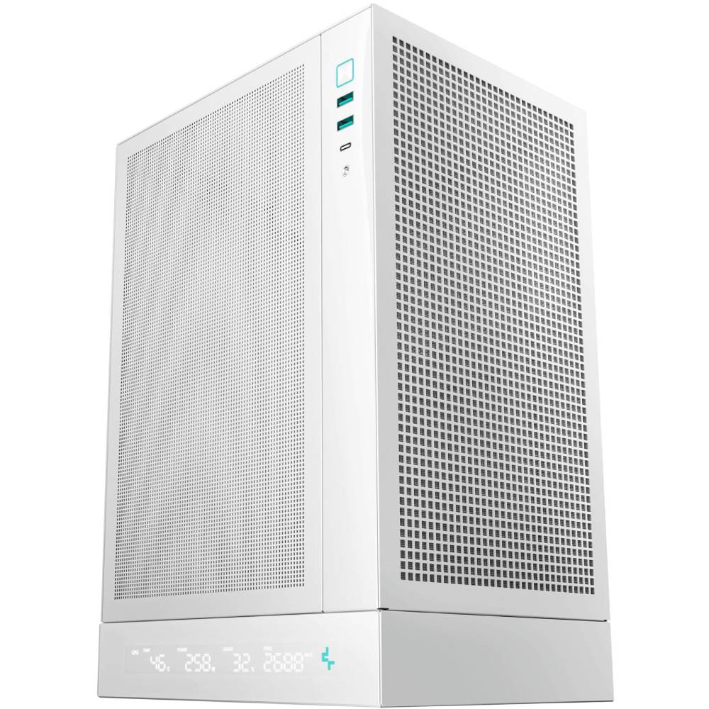 Корпус DEEPCOOL CH170 Digital White (R-CH170-WHNPI0D-G-1) без БЖ Тип Mini (Micro)-Tower