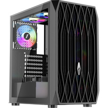 Корпус 1STPLAYER AY7-BK-4F1 Black