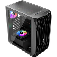 Корпус 1STPLAYER AY7-BK-4F1 Black