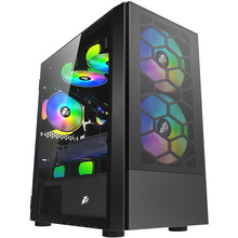 Корпус 1STPLAYER X4-M-BK-2F1P-1F1 Black