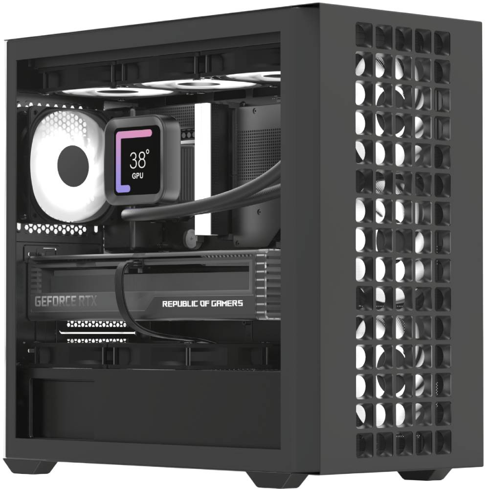 Корпус AEROCOOL D302A-G-BK-v1 Black (ACCS-DS04043.11)