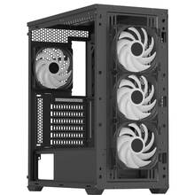 Корпус AEROCOOL D501A-G-BK-v2 Black (ACCM-DS01043.11)