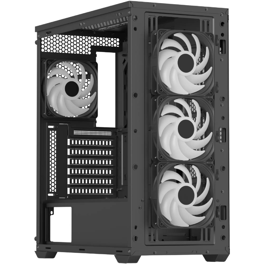 Корпус AEROCOOL D502A-G-BK-v1 Black (ACCM-DS02043.11) Назначение для настольного компьютера