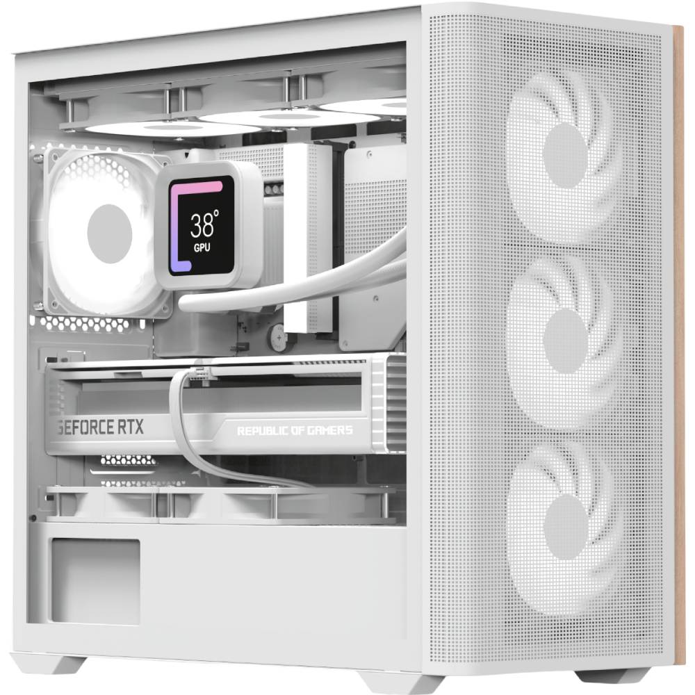 Корпус AEROCOOL D301A-G-WT-v2 White (ACCS-DS03043.21) Призначення для настільного комп'ютера