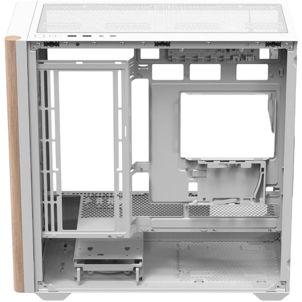 Зовнішній вигляд Корпус AEROCOOL D301A-G-WT-v2 White (ACCS-DS03043.21)